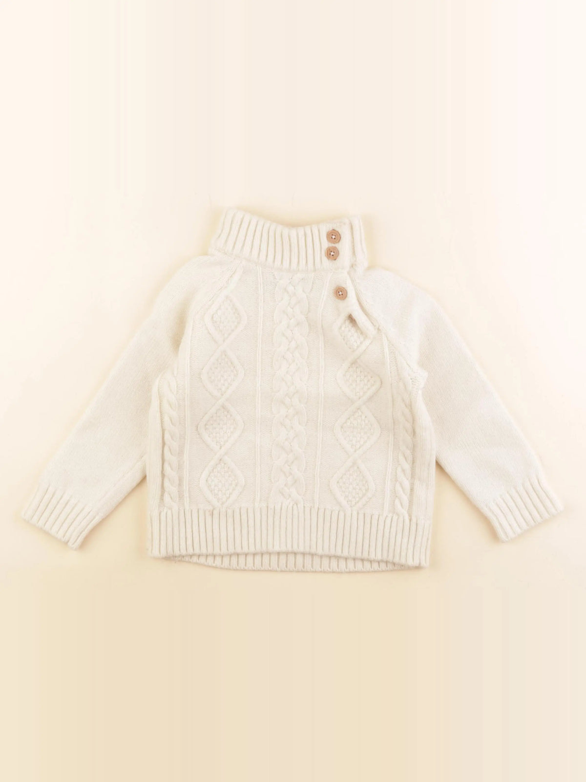 Monoprix - pull beige - 3 ans