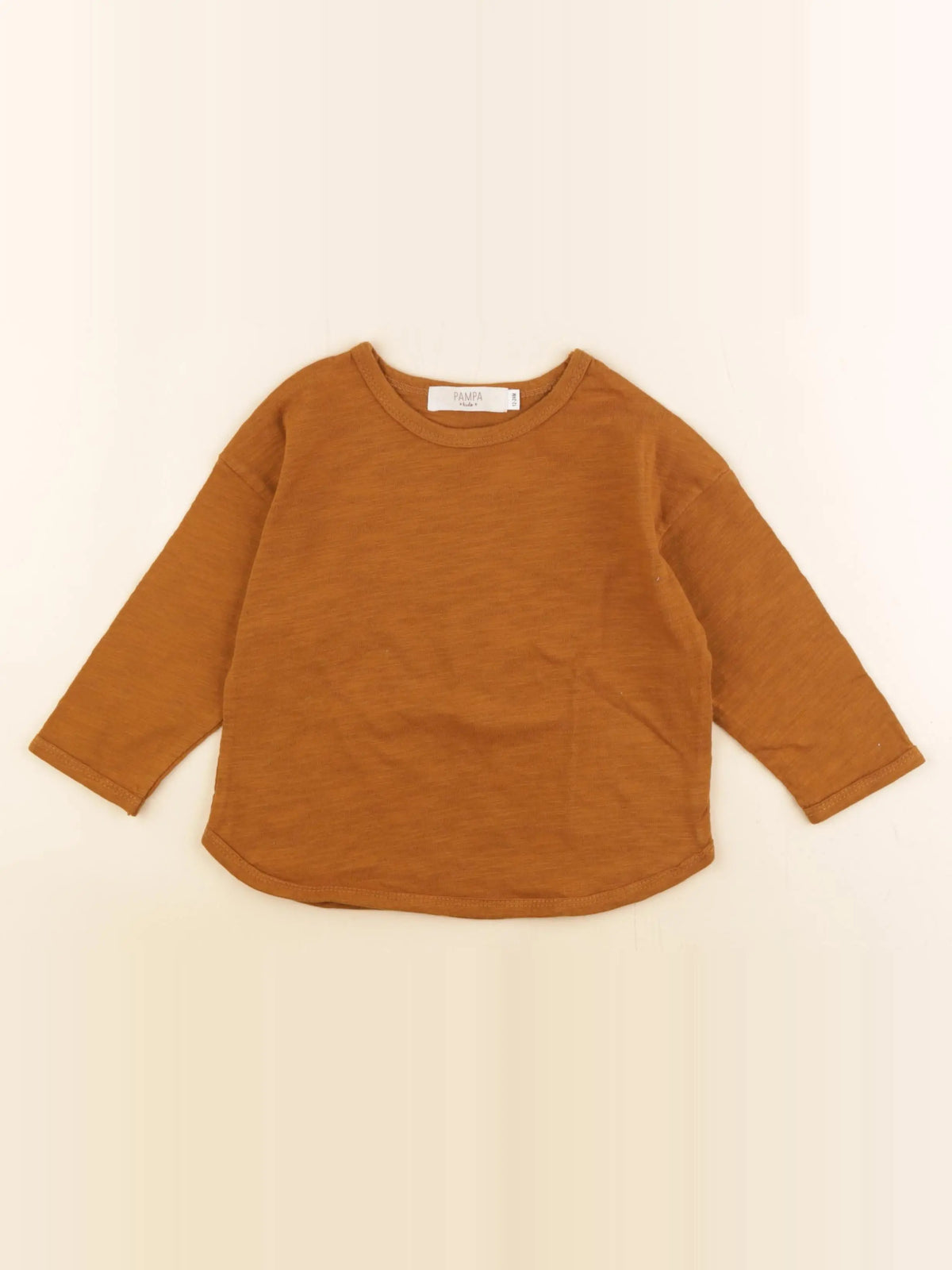 Pampa kids - tee-shirt marron - 12/24 mois