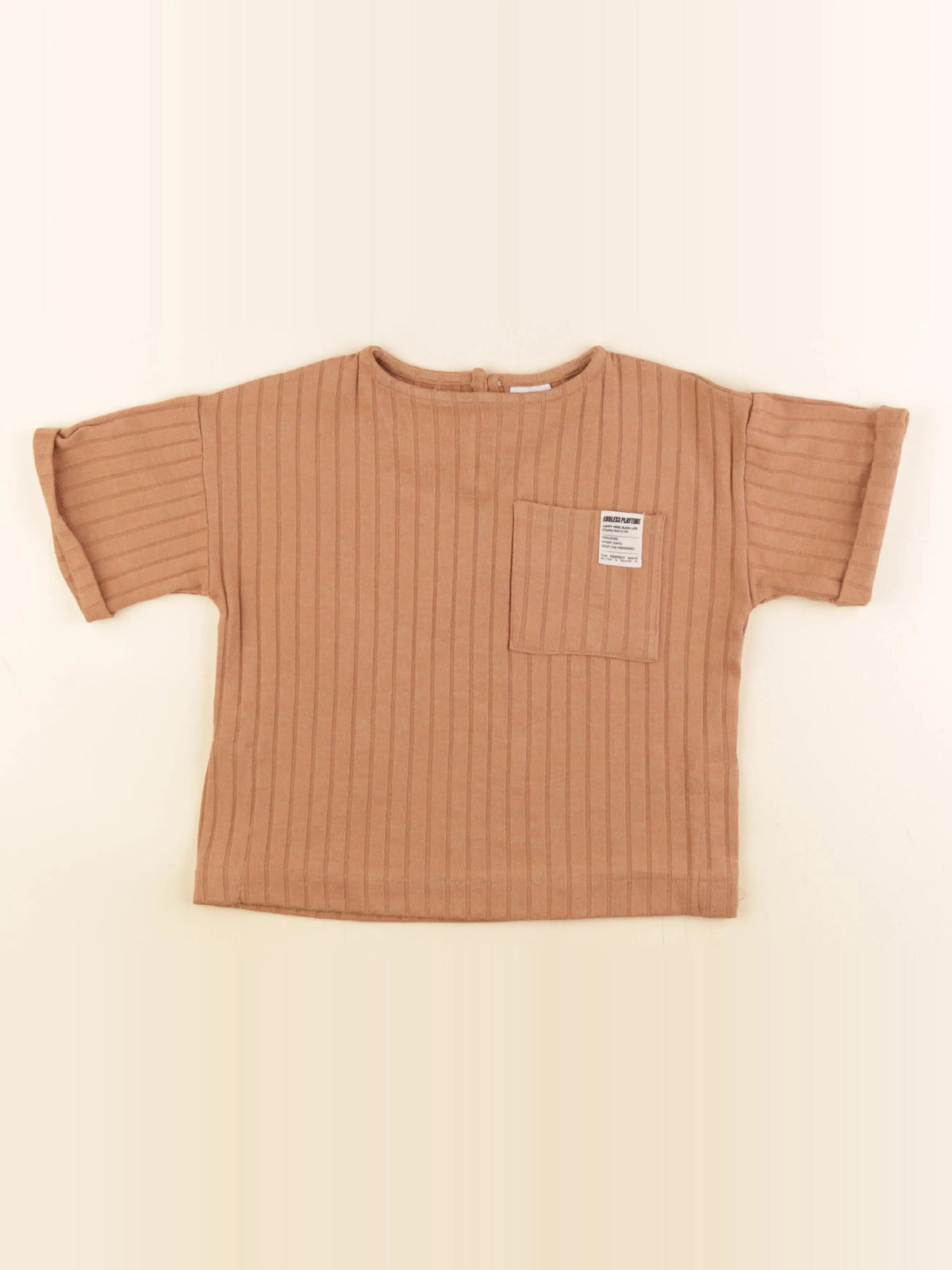 Zara - tee-shirt marron - 6 ans