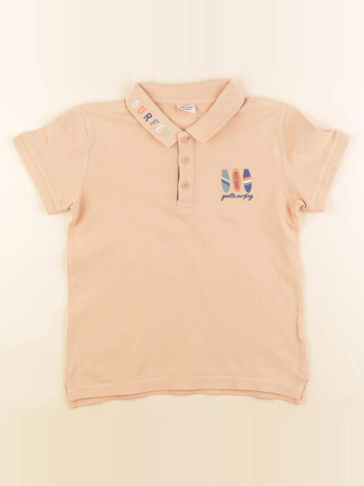 Tape à l'oeil - polo orange - 8 ans