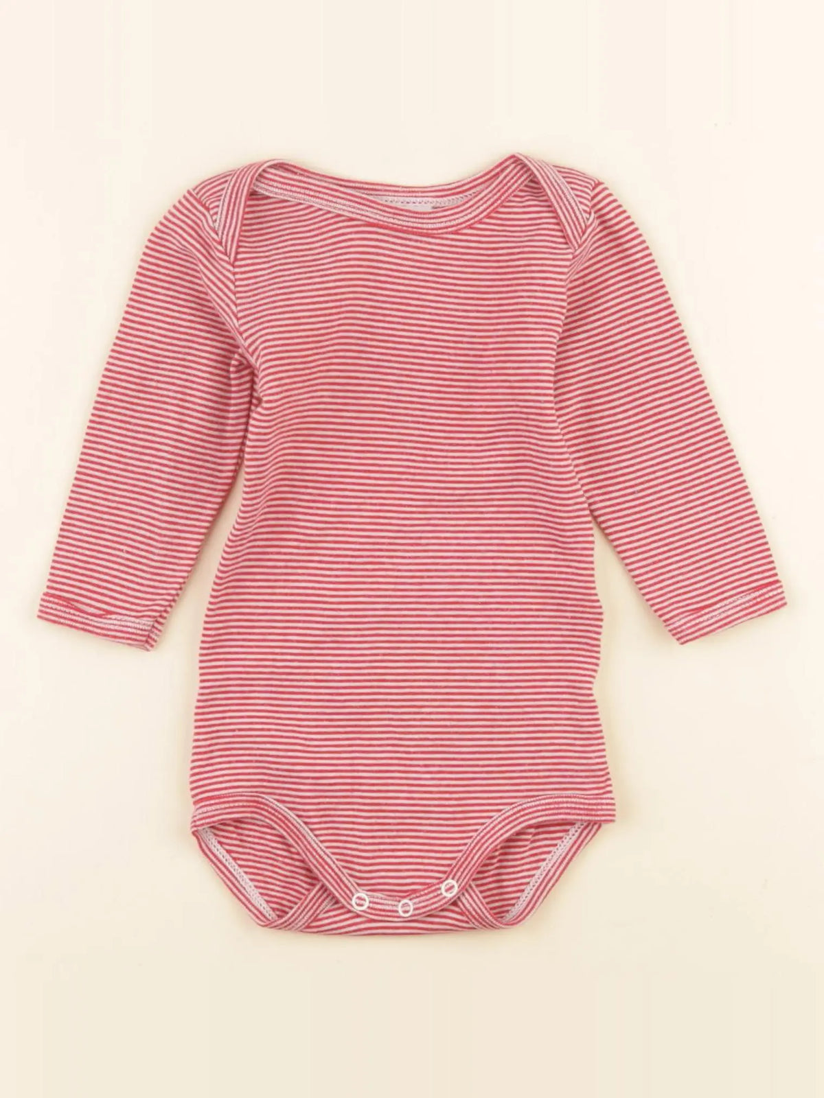 Petit Bateau - body rouge - 6 mois