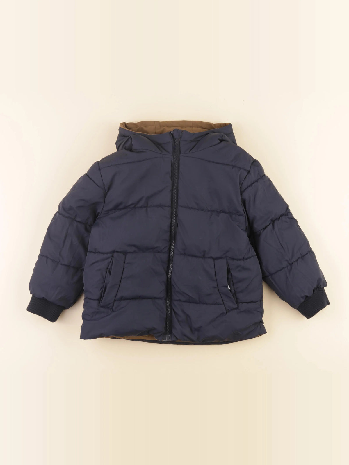 Vertbaudet - veste réversible marron - 5 ans