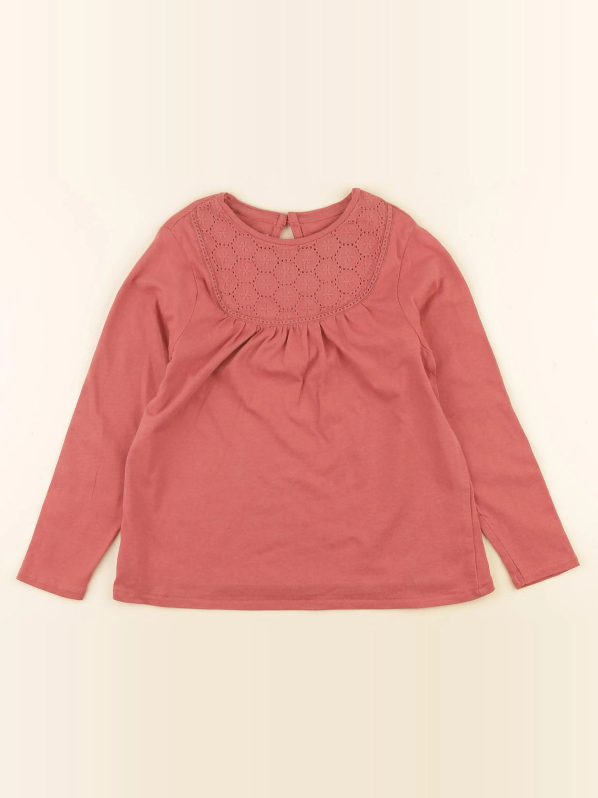 Vertbaudet - tee-shirt rouge - 6 ans