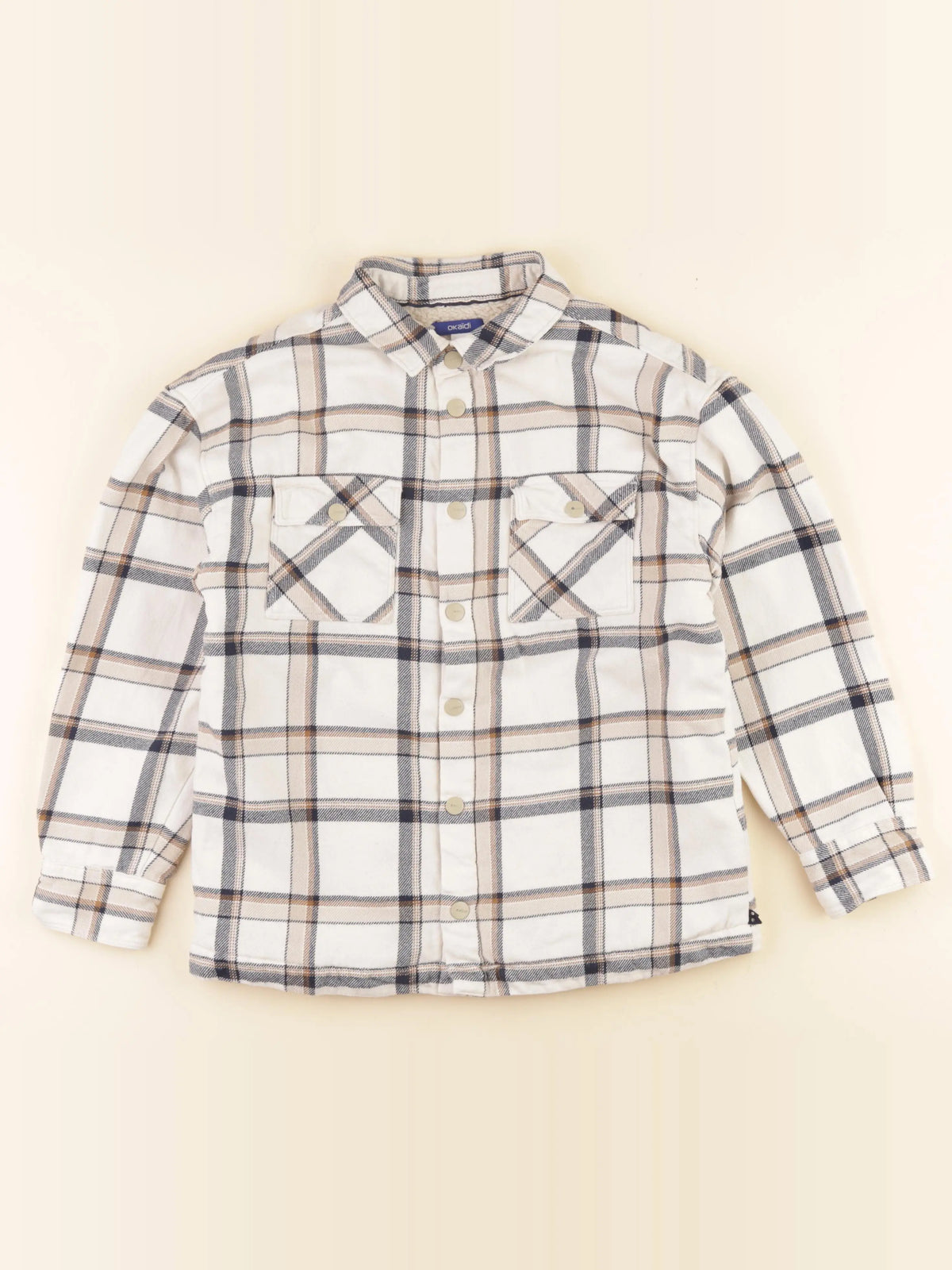Okaidi - sur-chemise blanc - 10 ans