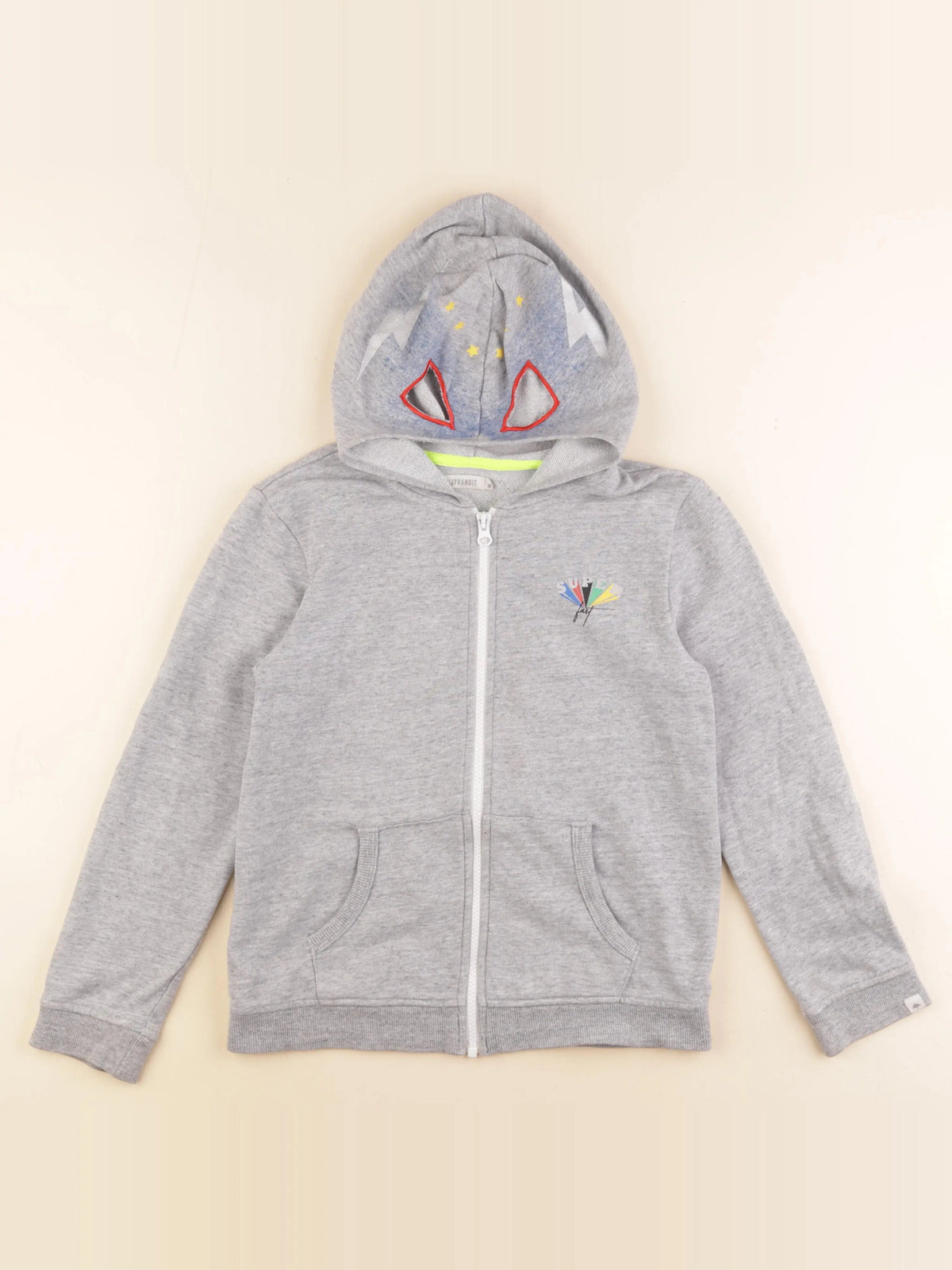 Billy Bandit - sweat gris - 10 ans