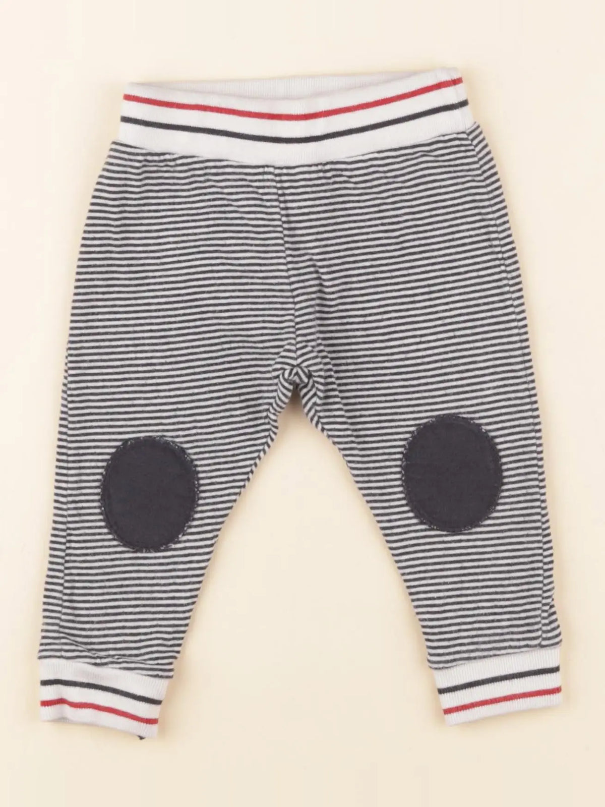 Petit Bateau - jogging bleu, blanc - 12 mois