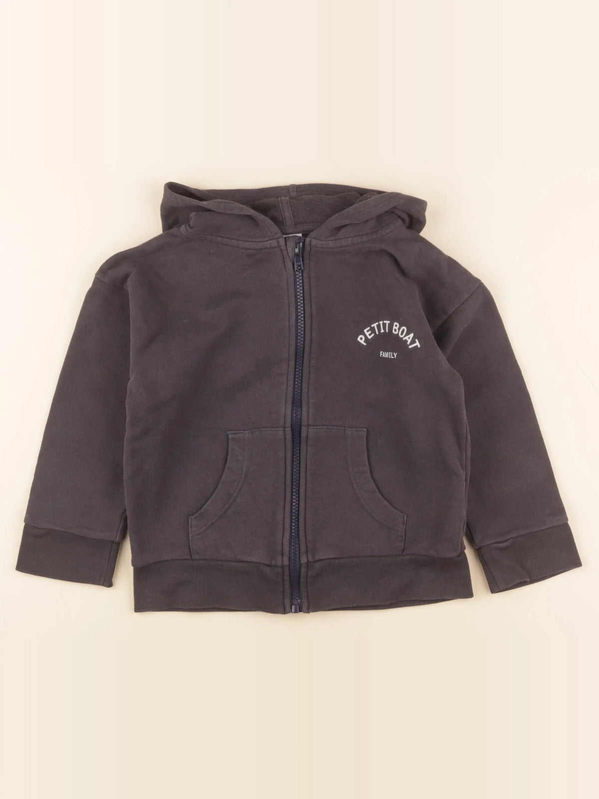 Petit Bateau - sweat bleu - 5 ans