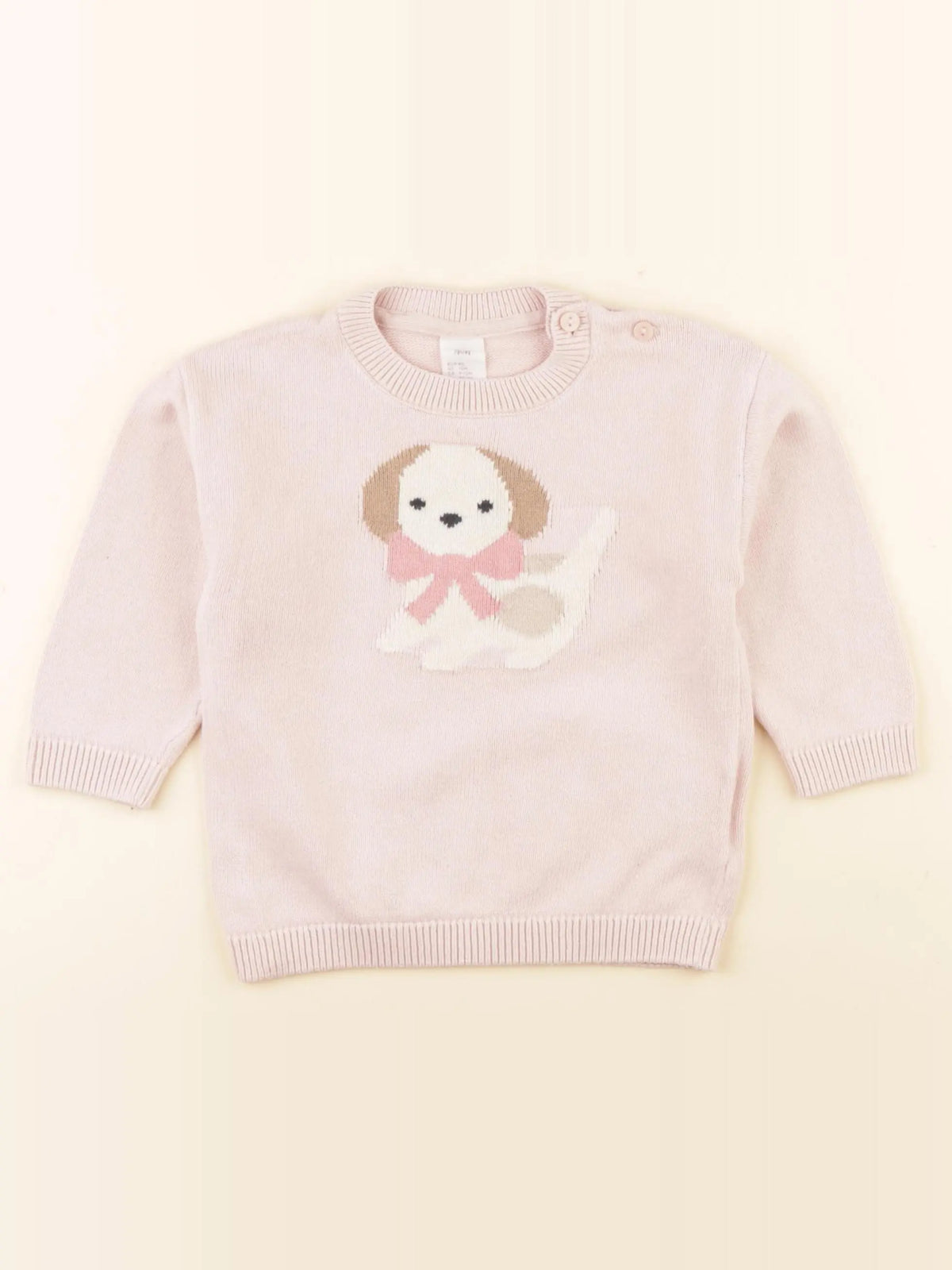 H&M - pull rose - 9/12 mois