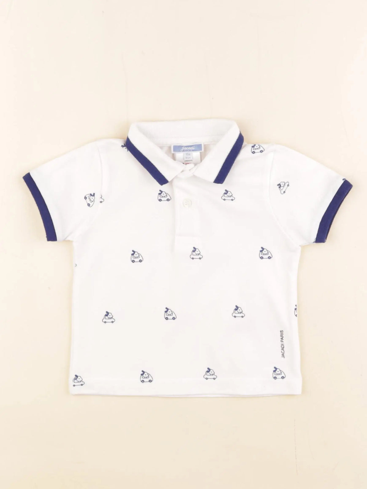 Jacadi - polo bleu - 18 mois