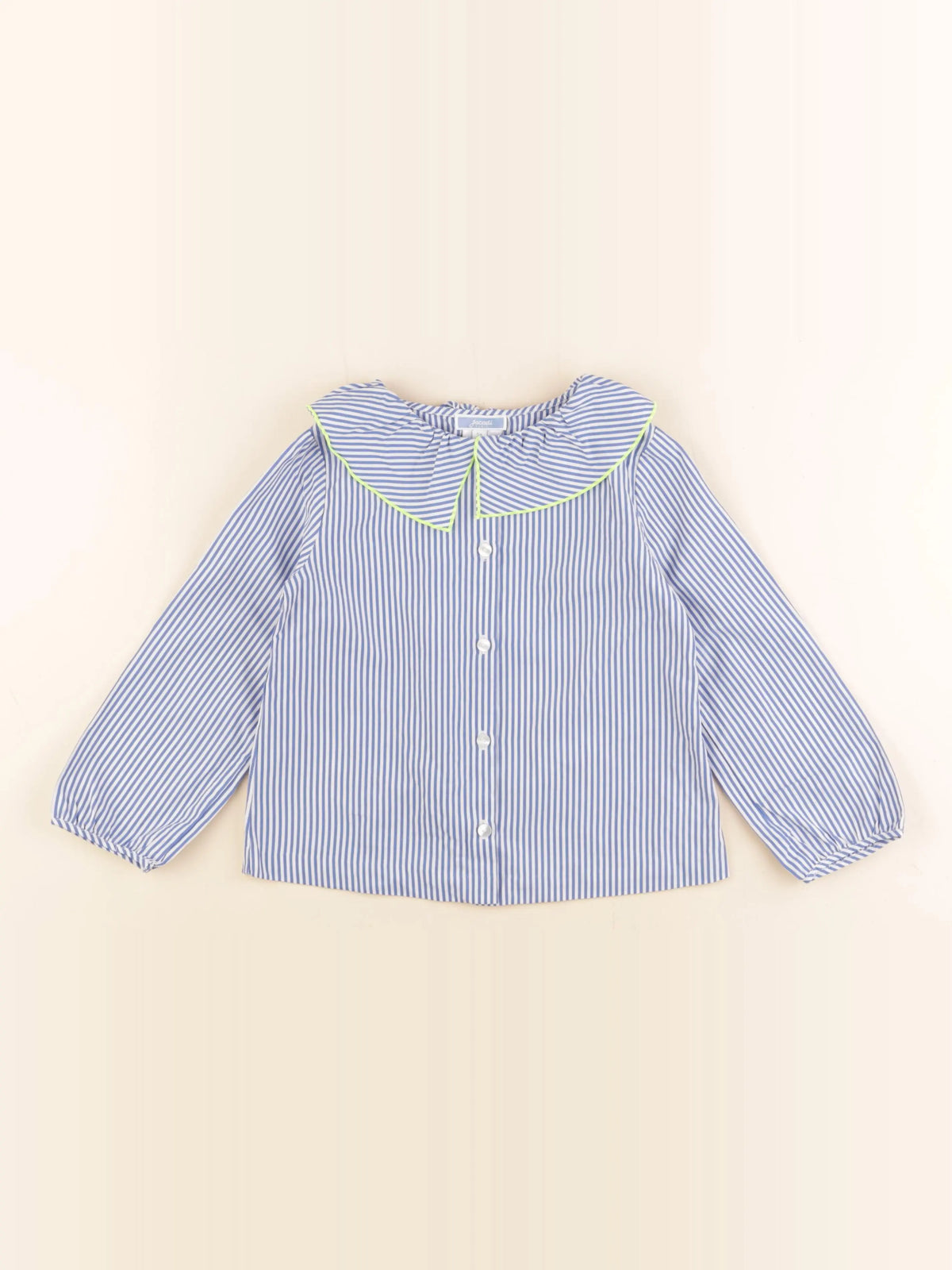Jacadi - blouse blanc, bleu - 5 ans