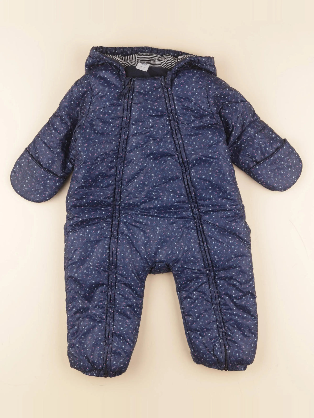 Petit Bateau - combi-pilote bleu - 18 mois