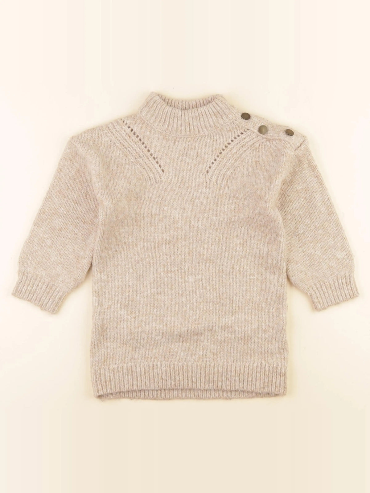 Vertbaudet - robe beige - 3 ans