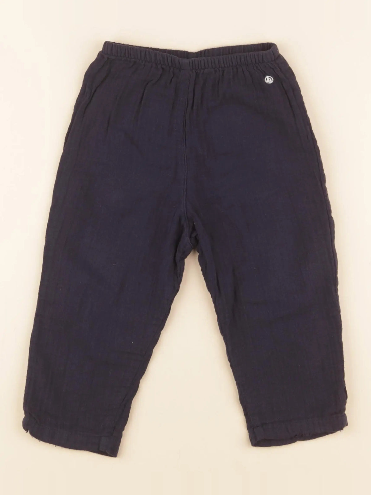 Petit Bateau - pantalon bleu - 24 mois