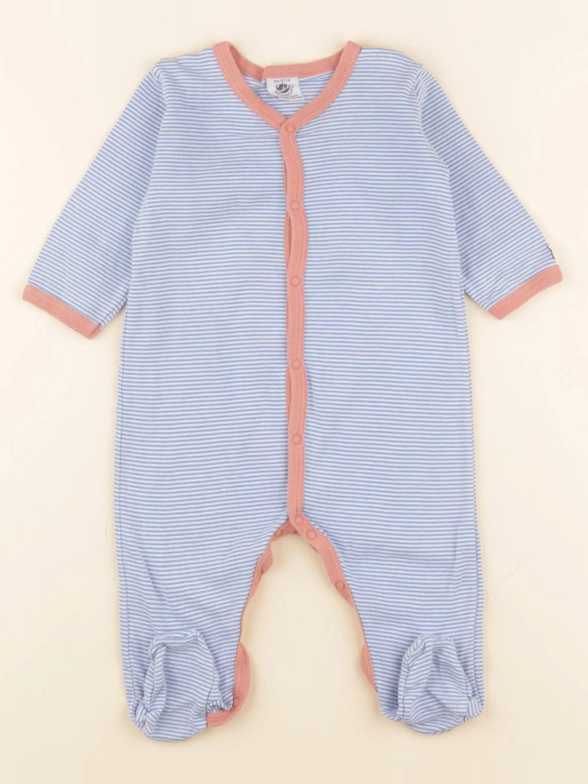 Petit Bateau - pyjama coton multicolore - 6 mois