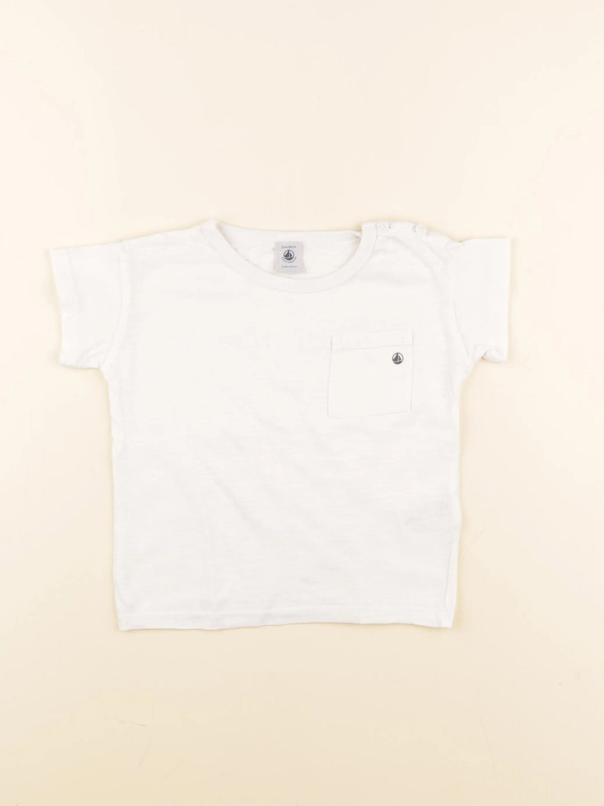 Petit Bateau - maillot de corps blanc - 24 mois