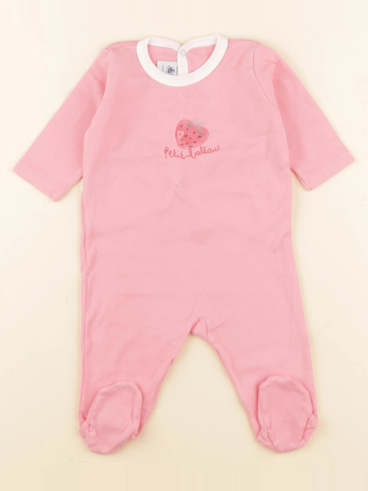 Petit Bateau - pyjama coton rose - 3 mois