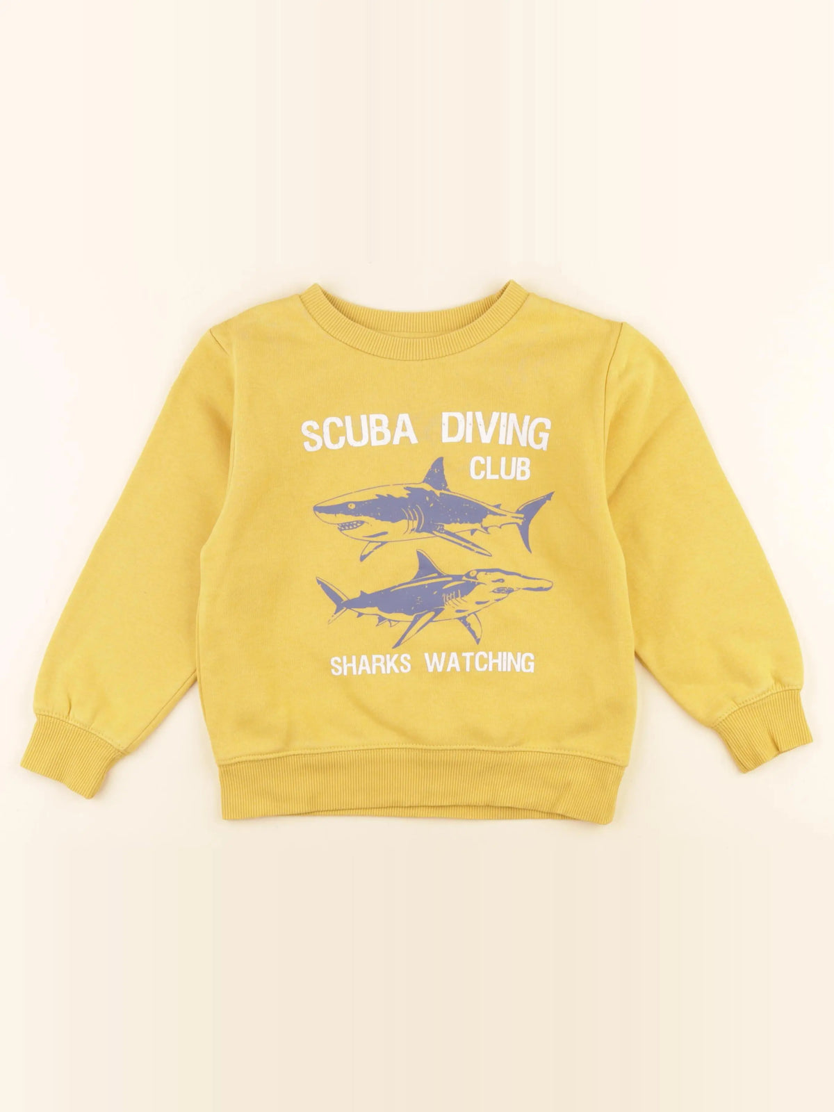 Vertbaudet - sweat jaune - 6 ans