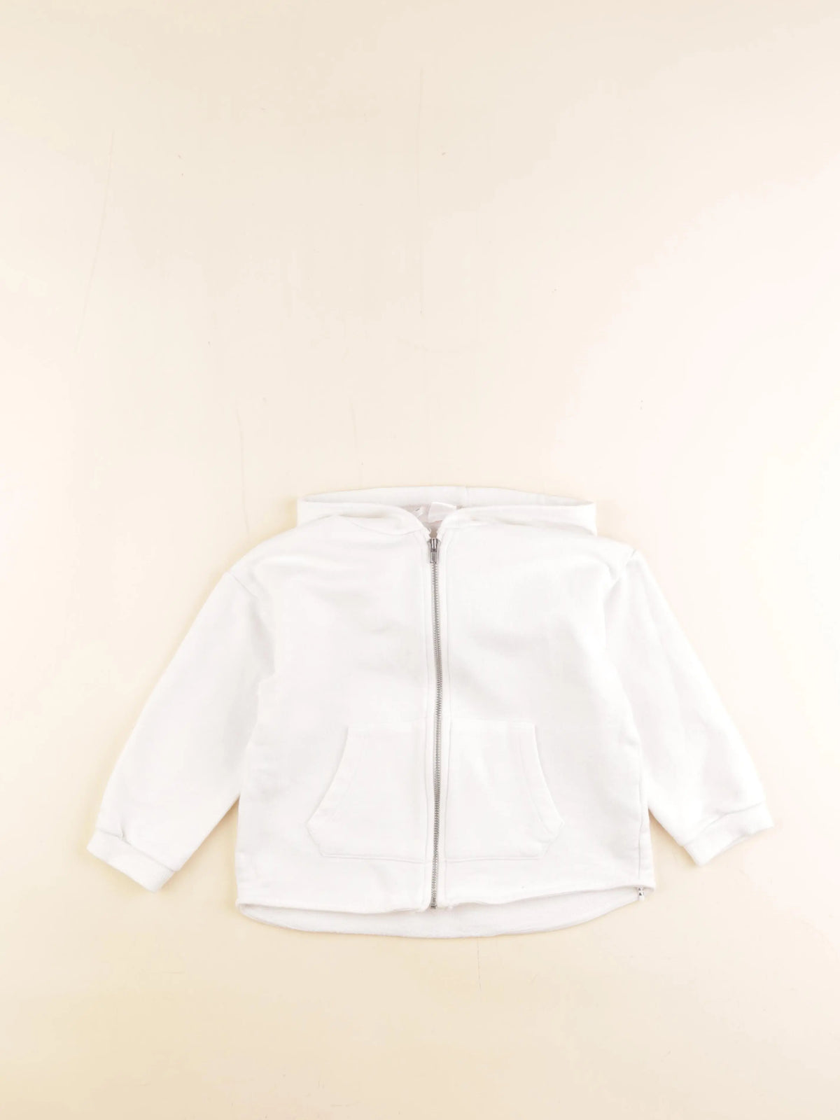 Zara - sweat blanc - 2/3 ans