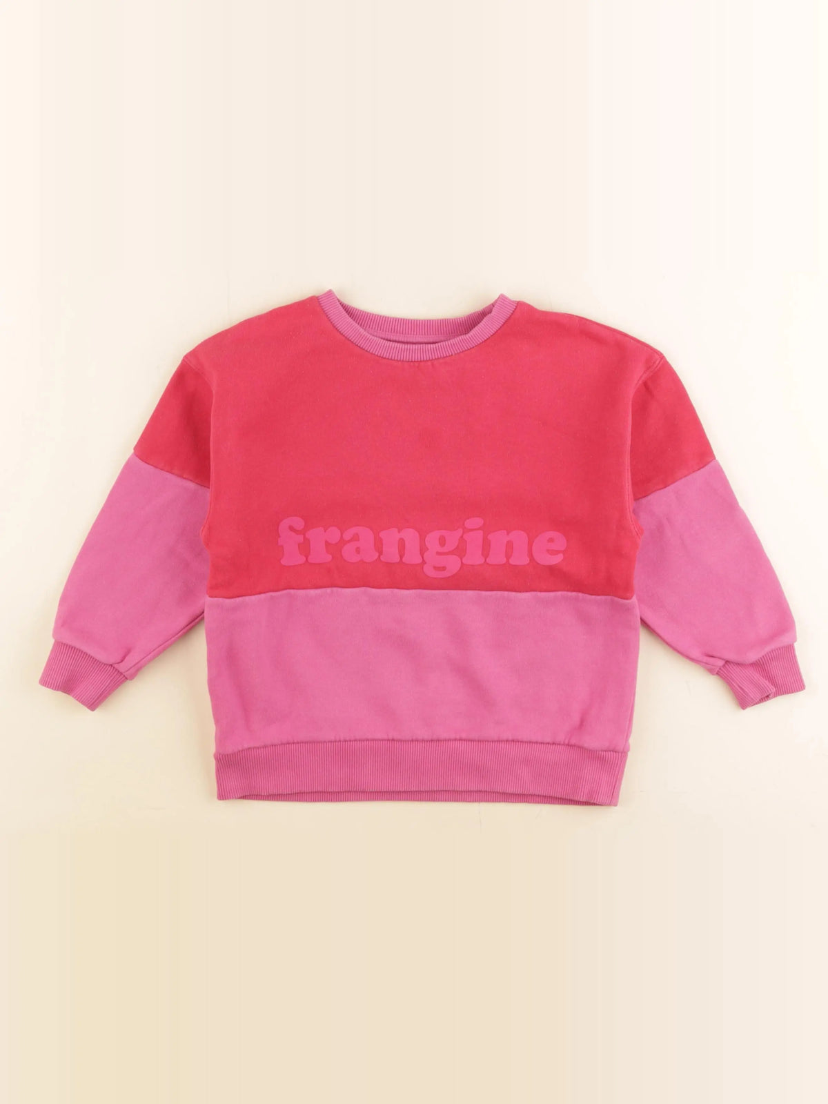 Frangin Frangine - sweat rose - 6 ans