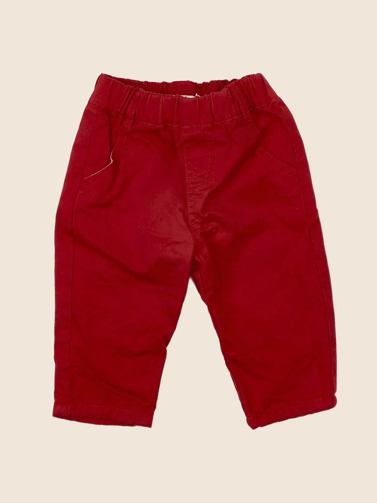 Boutchou - pantalon rouge - 6 mois