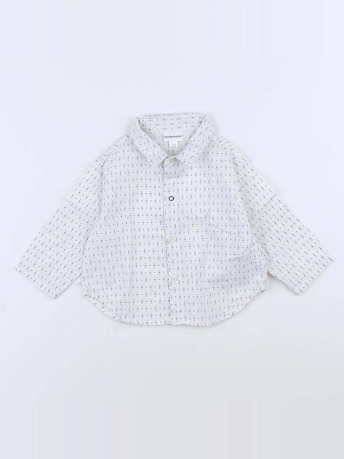 Vertbaudet - chemise blanc - 9 mois