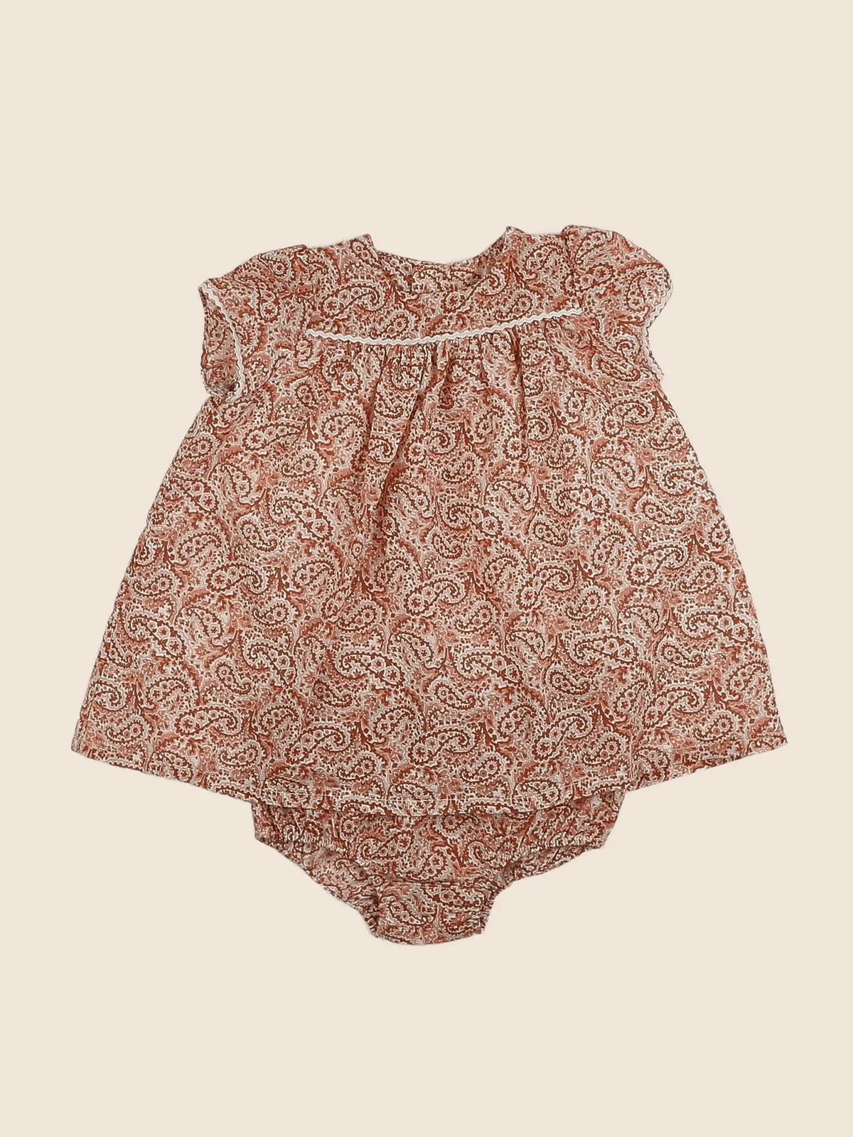 Boutchou - robe orange - 3 mois