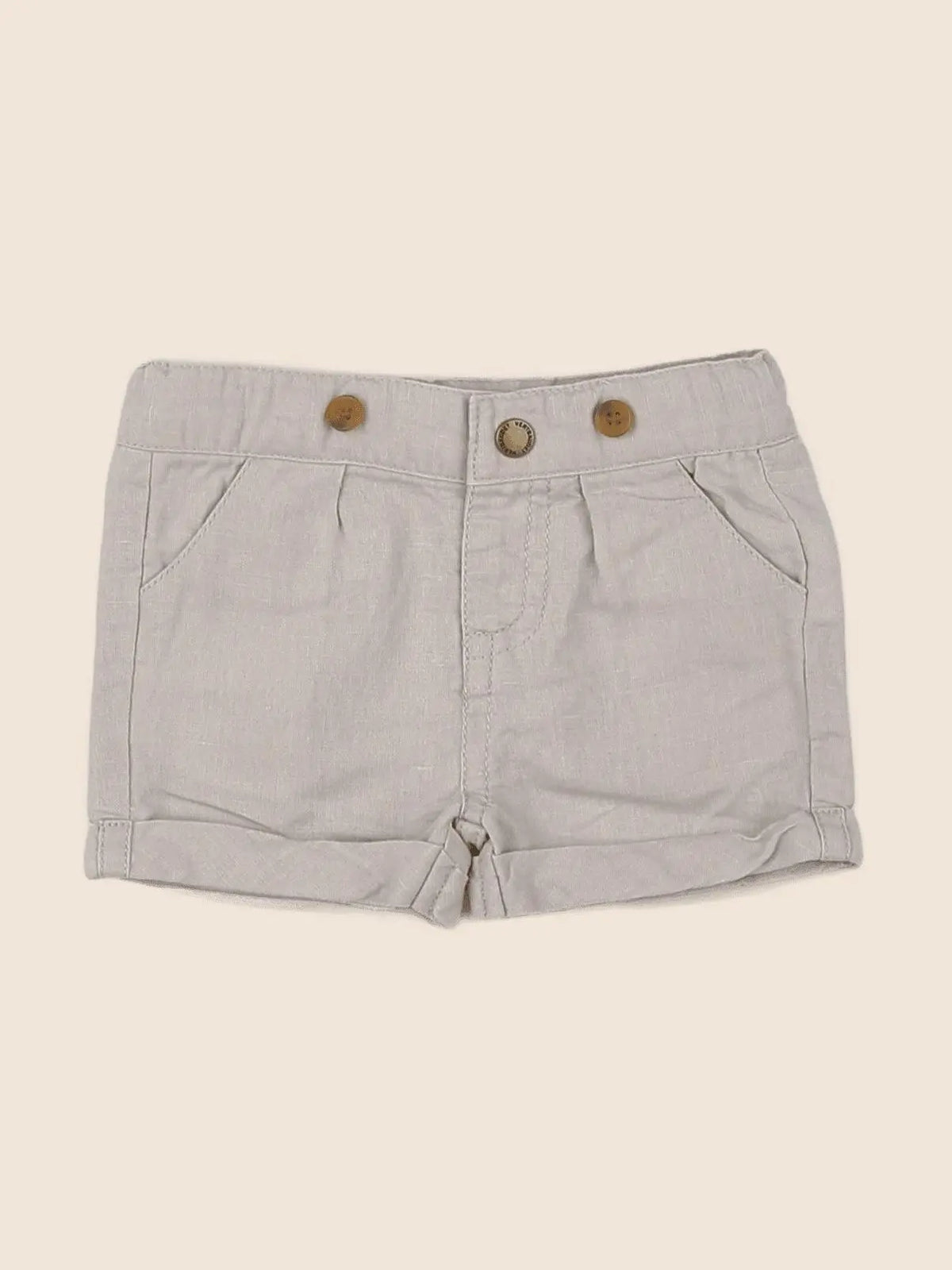 Vertbaudet - short gris - 3 mois