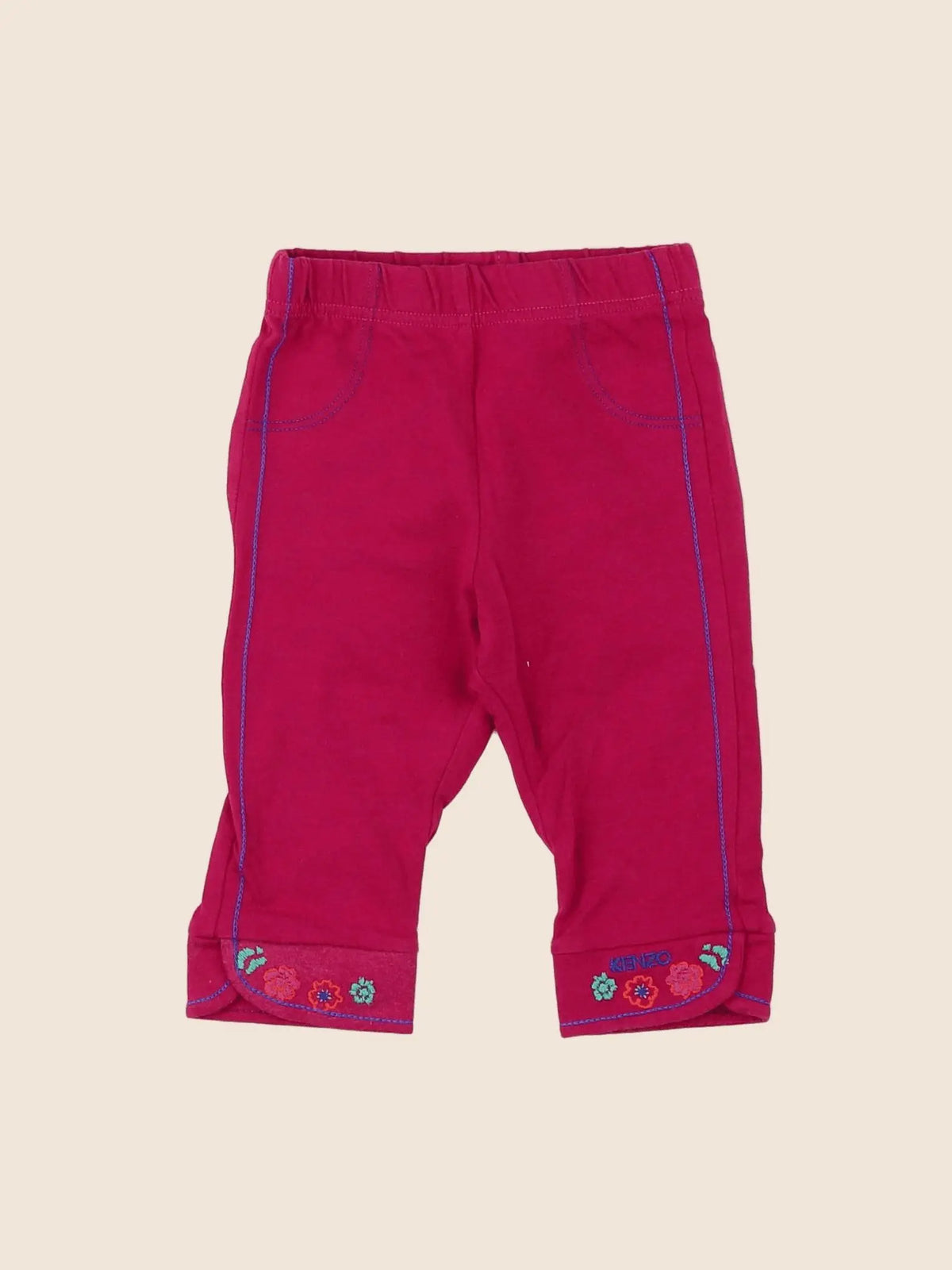 Kenzo - legging rose, rouge - 6 mois
