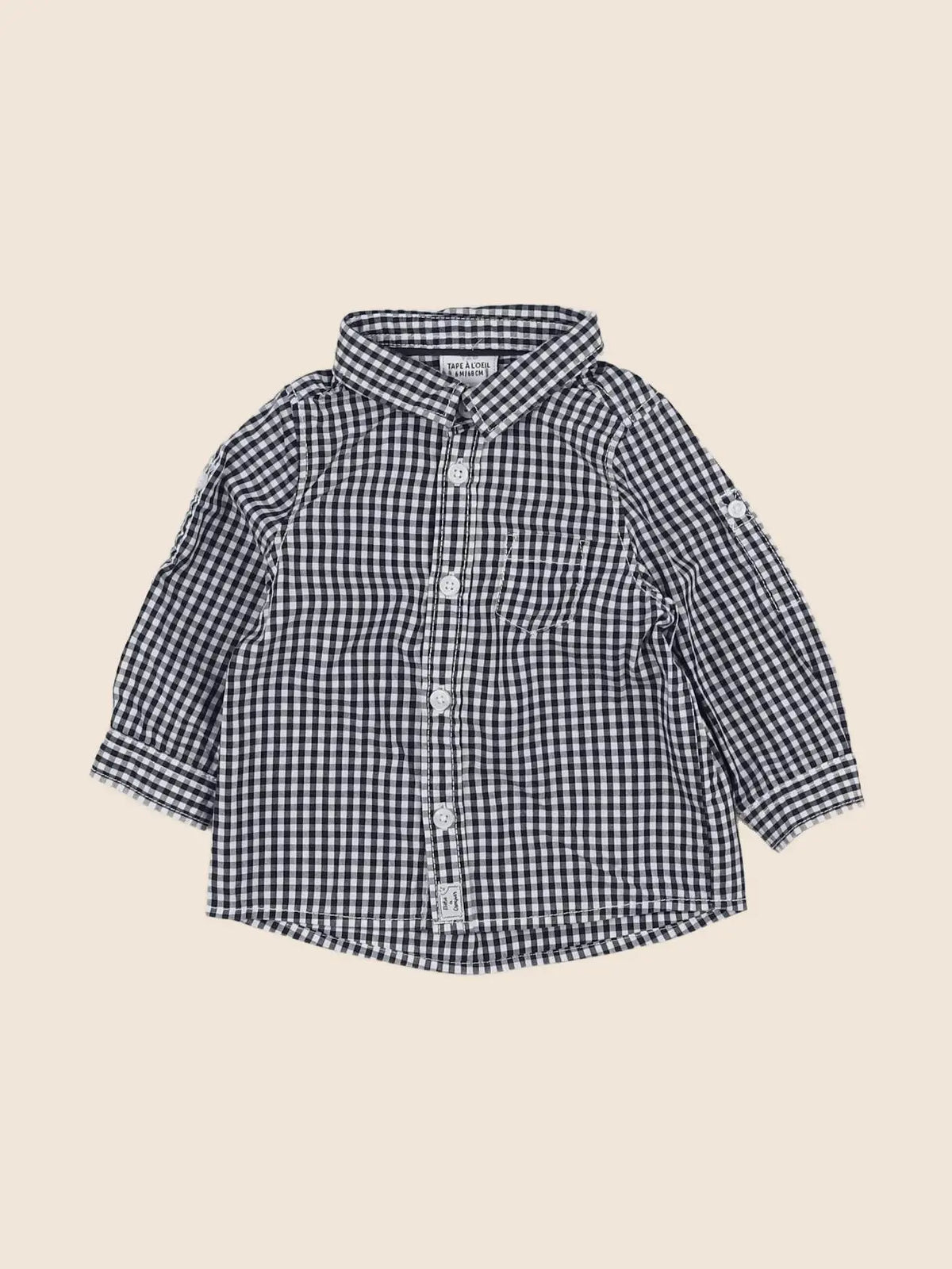 Tape à l'oeil - chemise gris - 6 mois