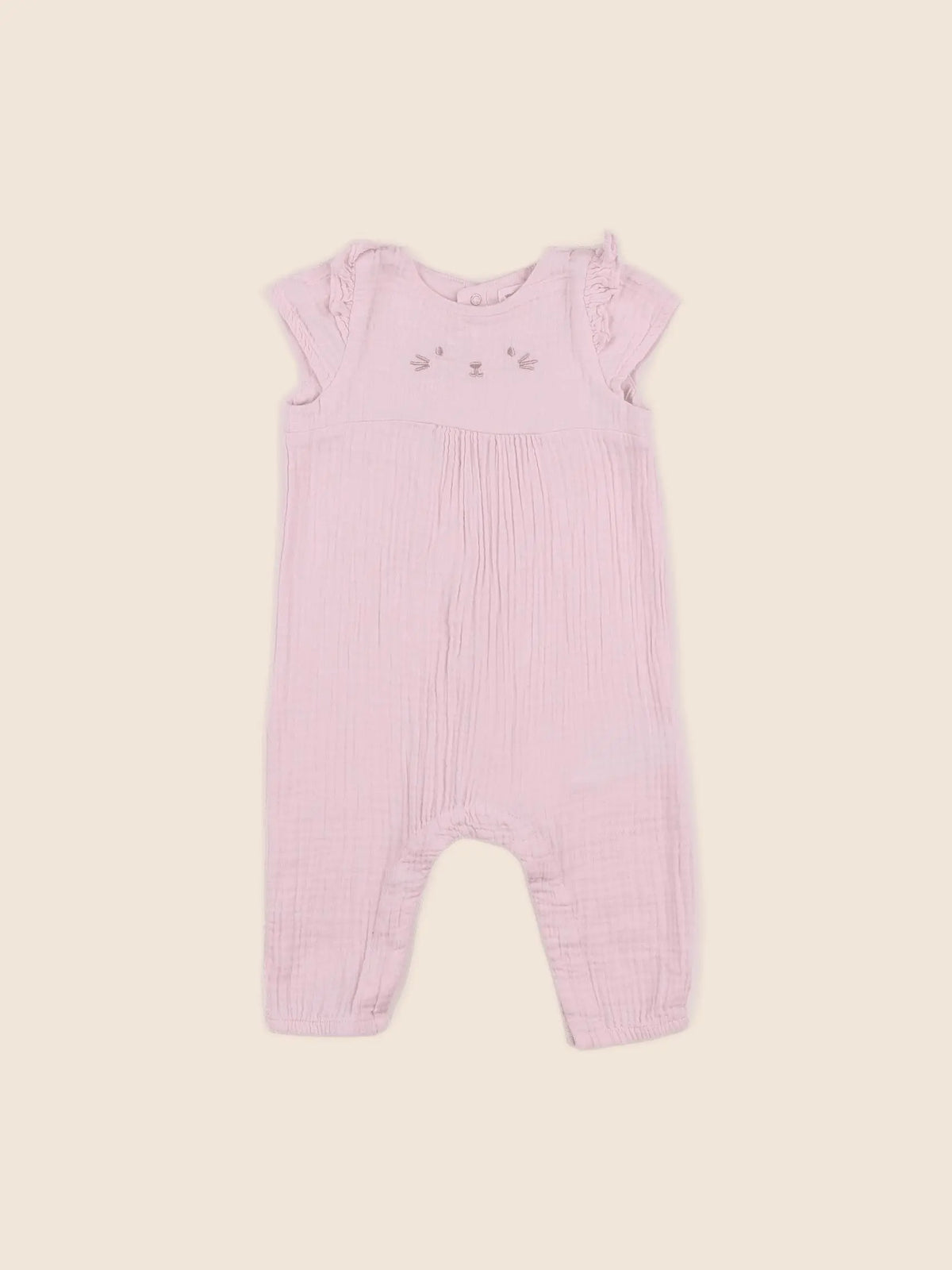 Vertbaudet - combinaison rose - 6 mois