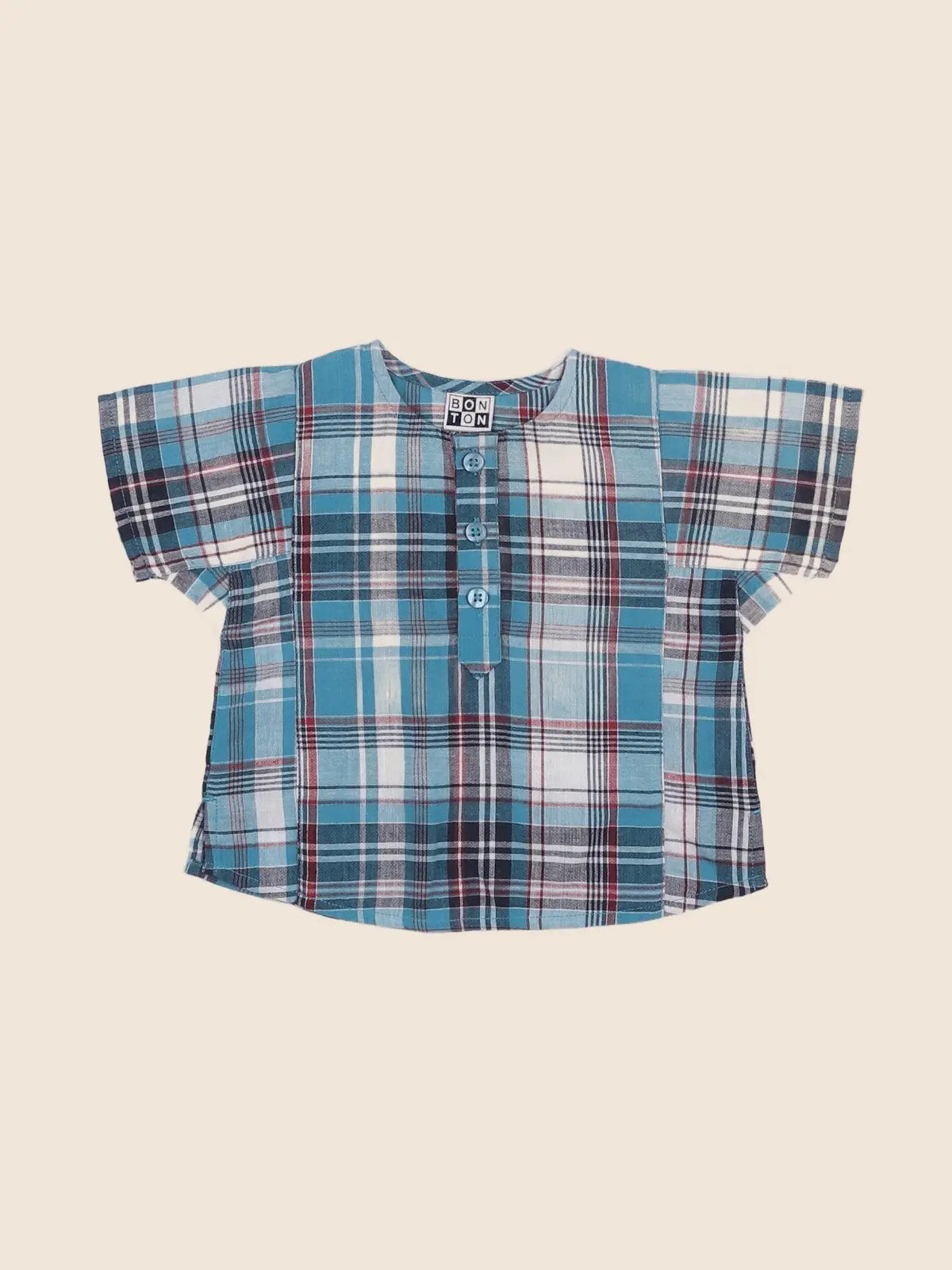 Bonton - chemise bleu - 6 mois