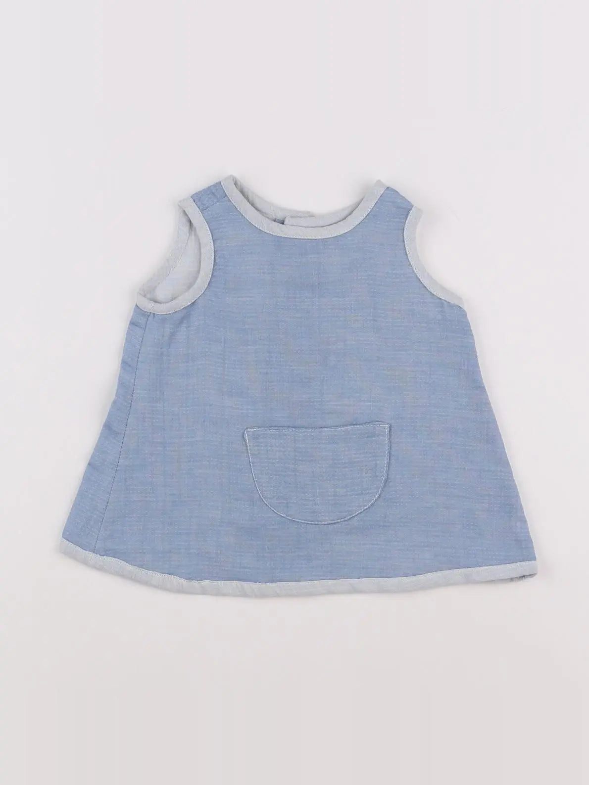 Bonton - robe bleu - 6 mois