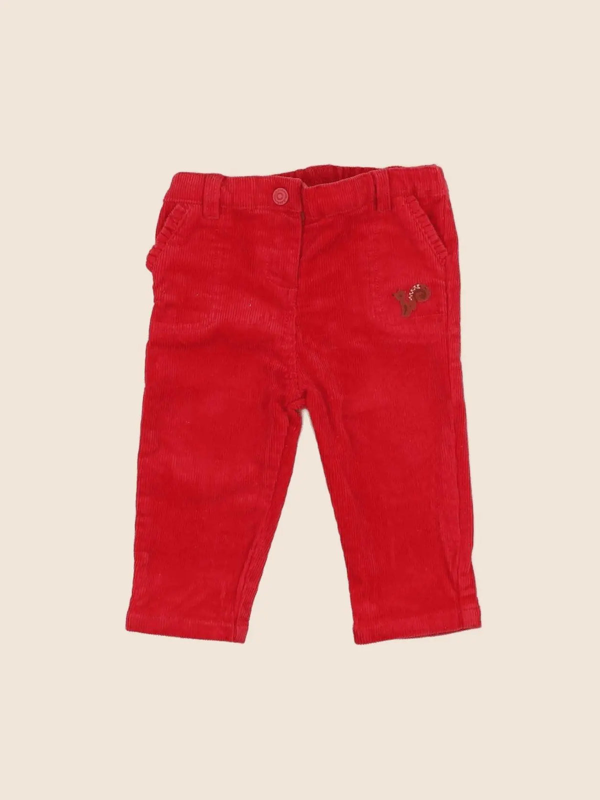 Cadet Rousselle - pantalon rouge - 12 mois