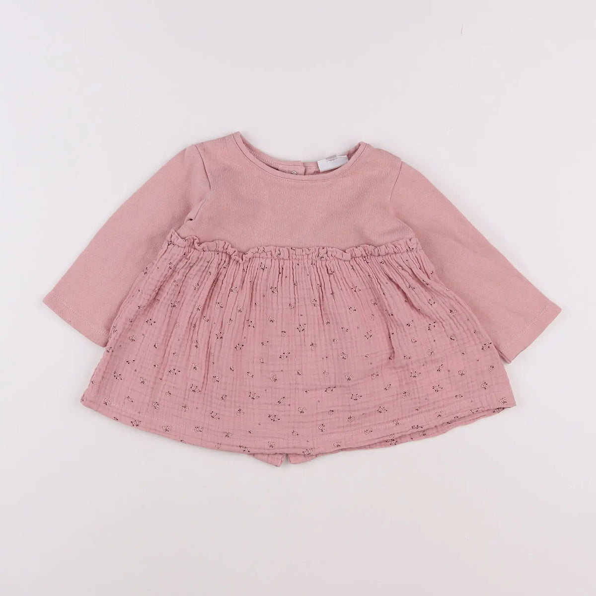 Vertbaudet - robe rose - 9 mois