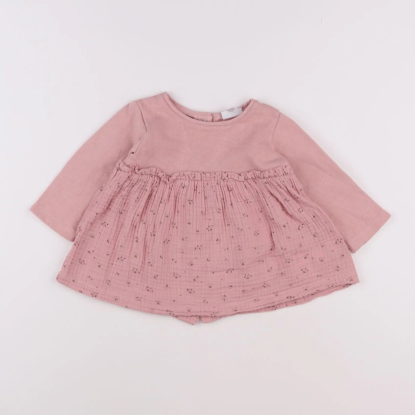 Vertbaudet - robe rose - 9 mois
