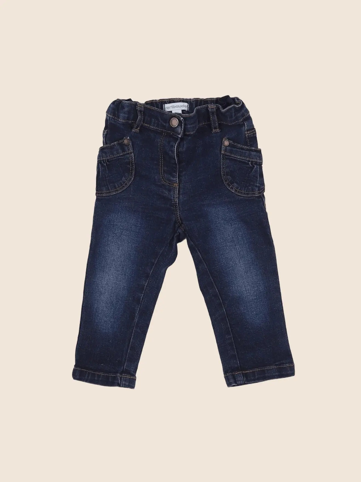 Vertbaudet - jean bleu - 12 mois