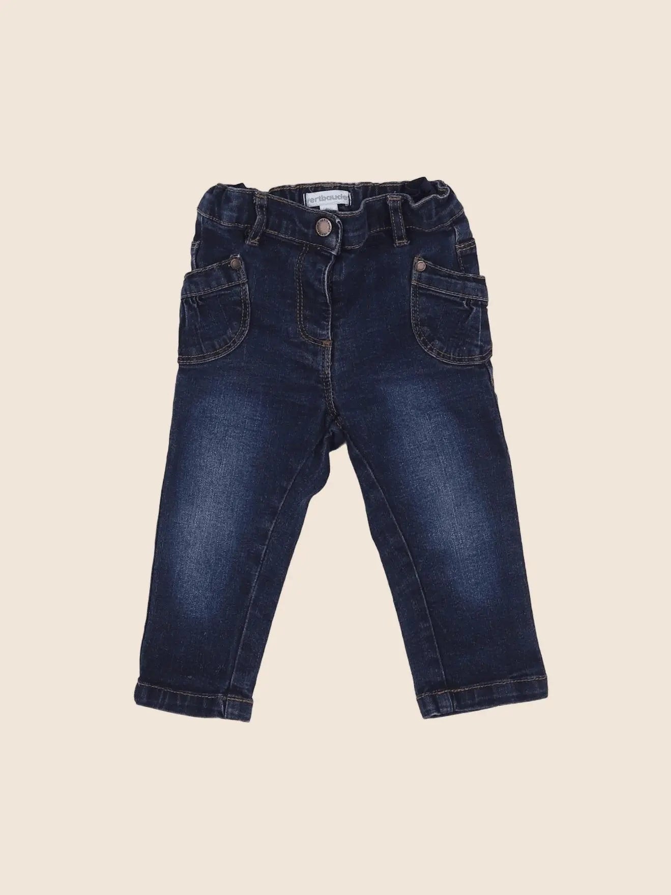 Vertbaudet - jean bleu - 12 mois