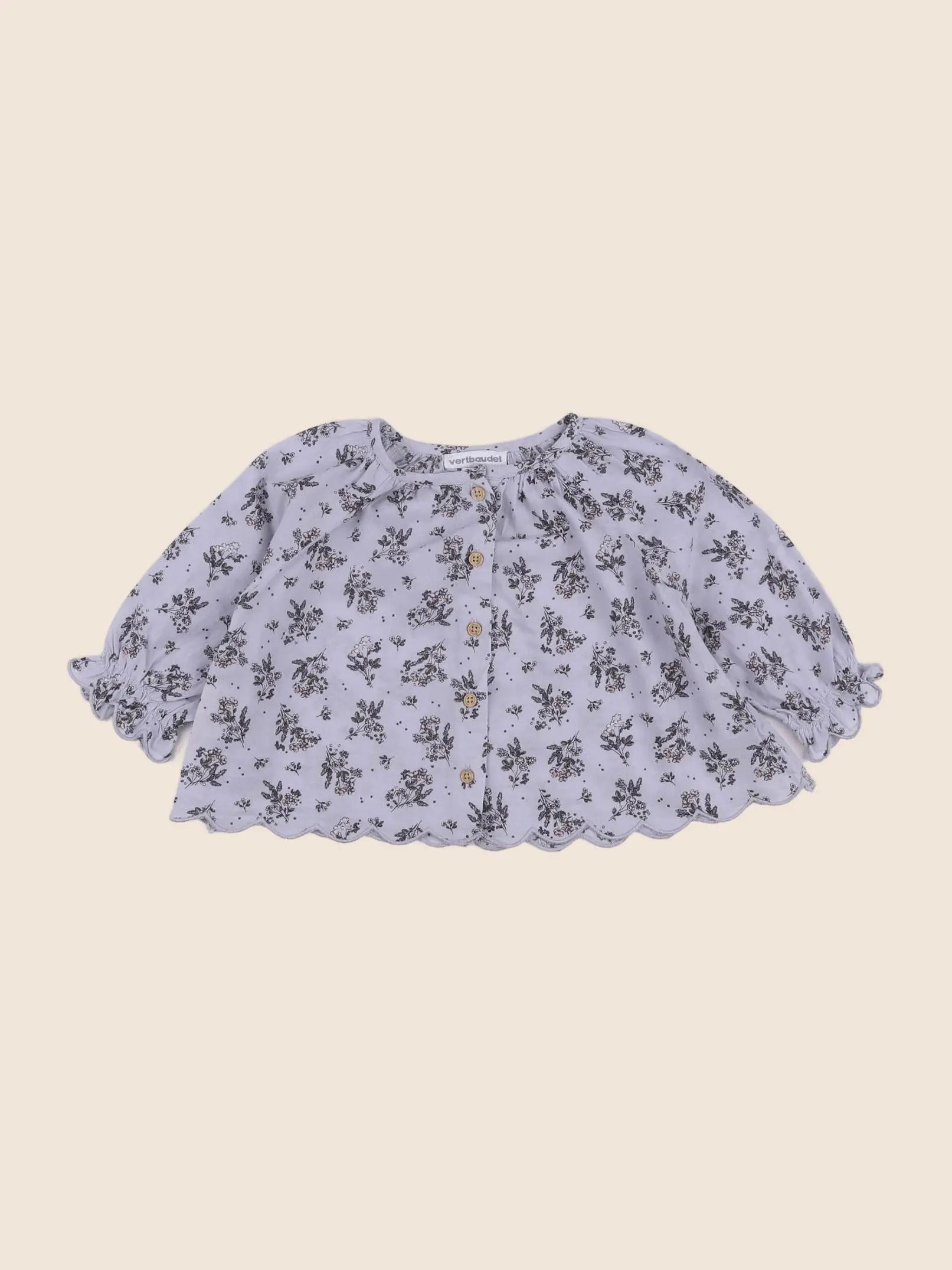 Vertbaudet - blouse bleu - 6 mois