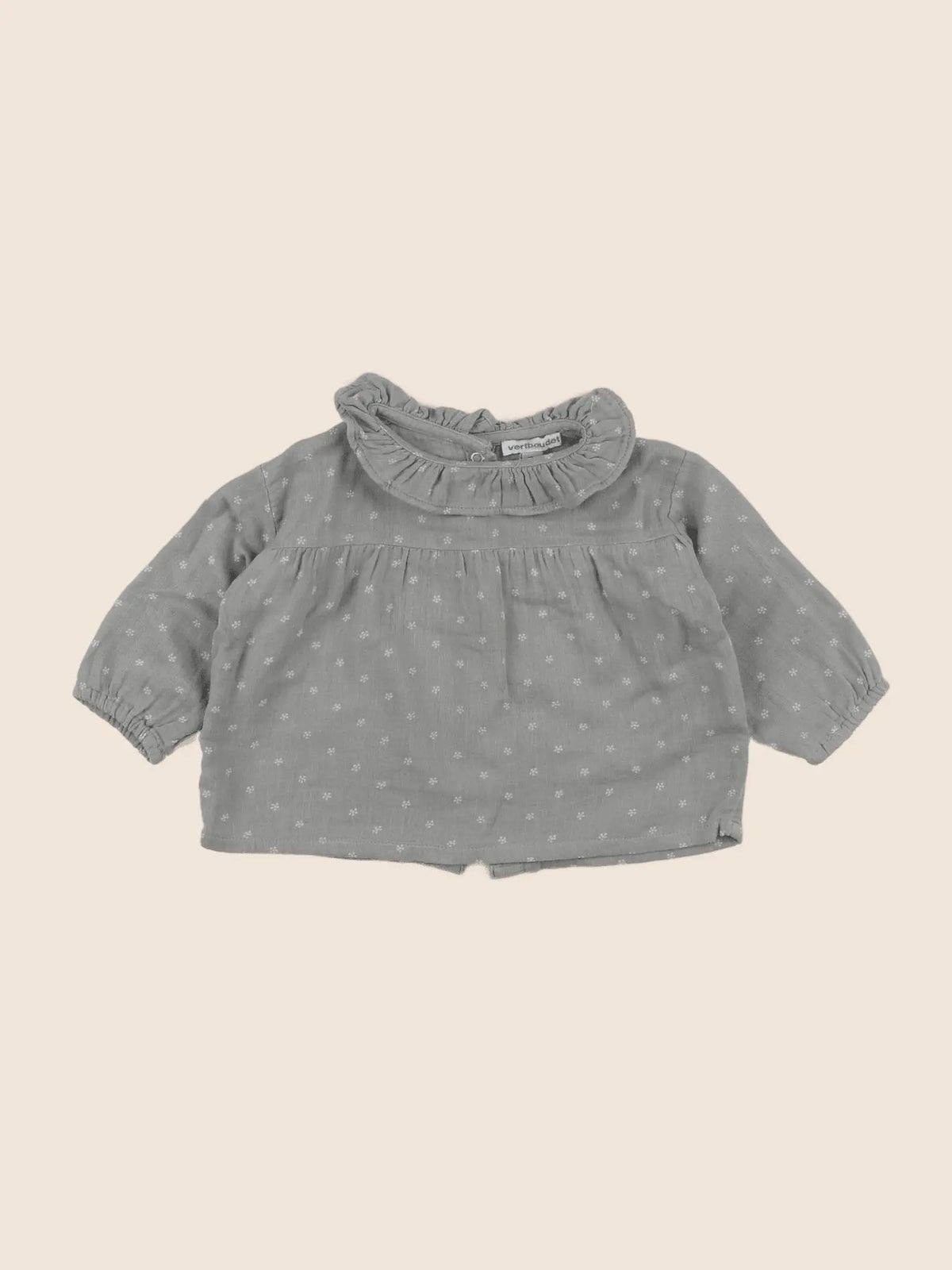 Vertbaudet - blouse vert - 6 mois