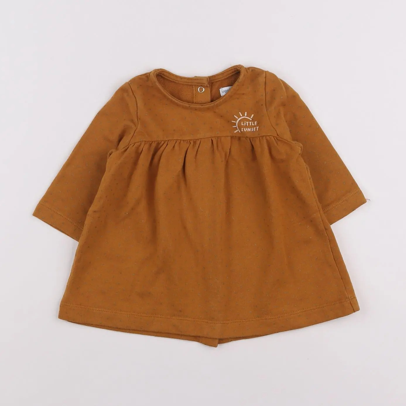 Vertbaudet - robe marron - 6 mois