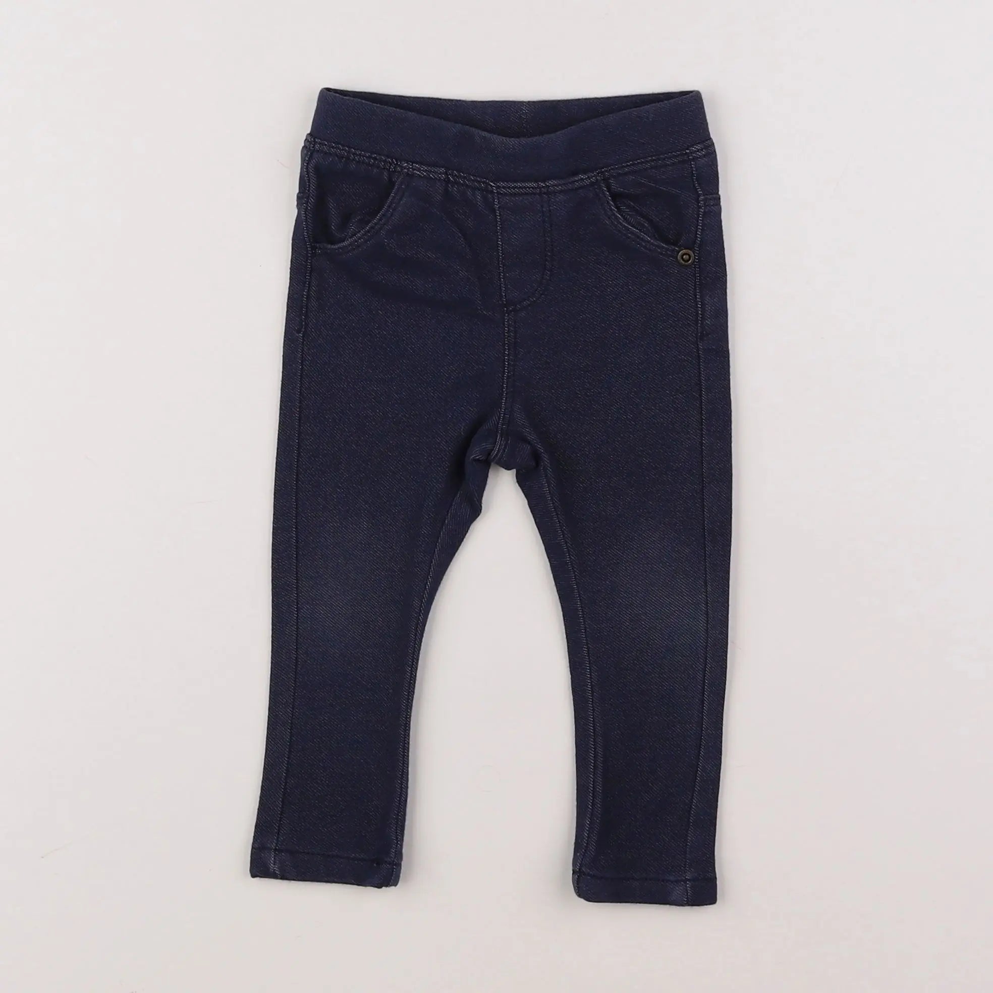 Vertbaudet - jegging bleu - 9 mois