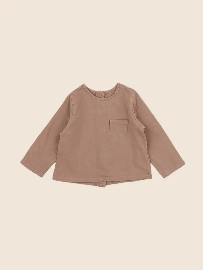 Vertbaudet - tee-shirt marron - 6 mois
