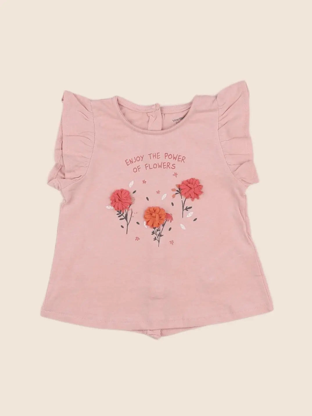 Vertbaudet - tee-shirt rose - 6 mois