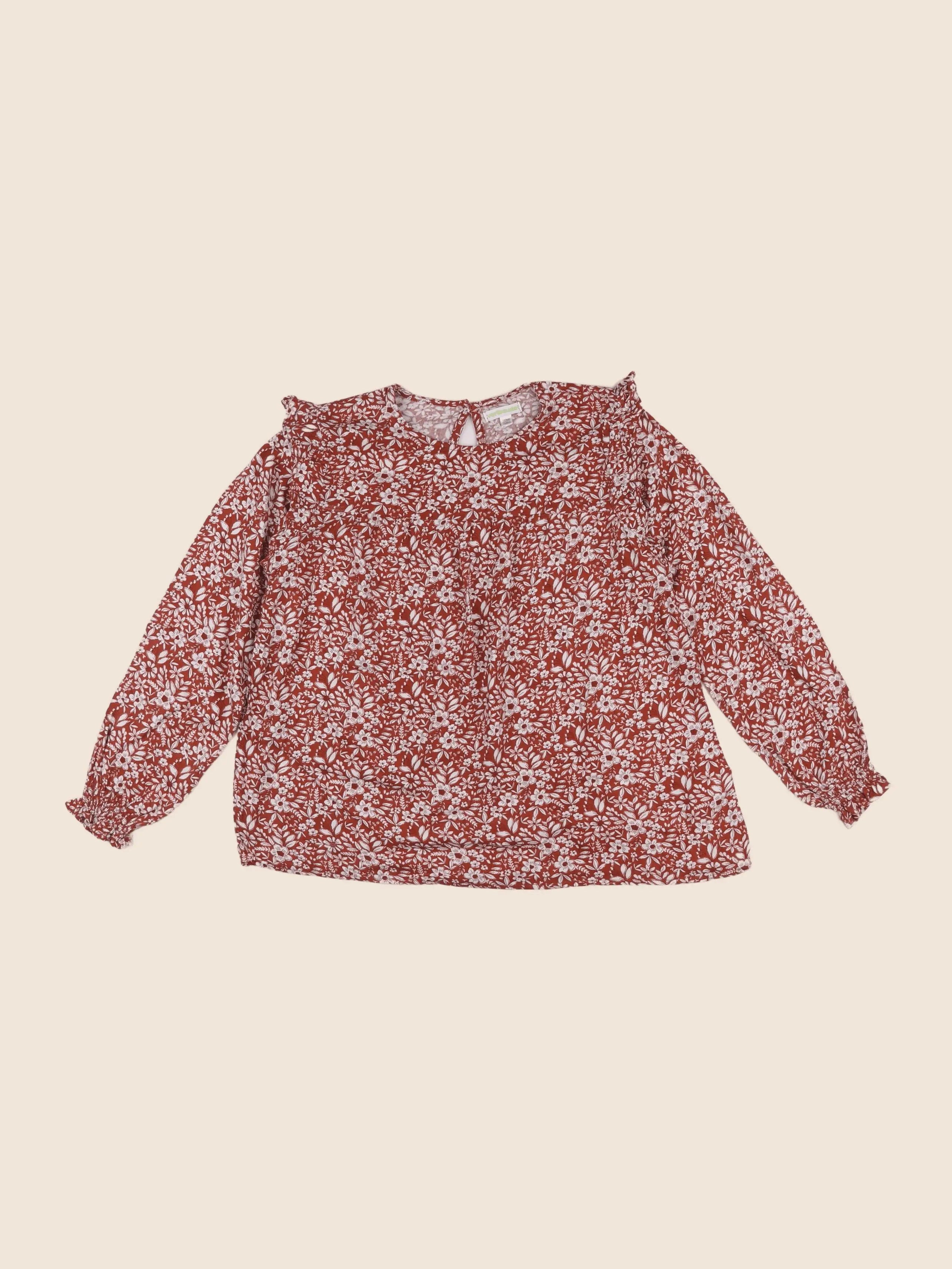 Vertbaudet - blouse rouge - 10 ans