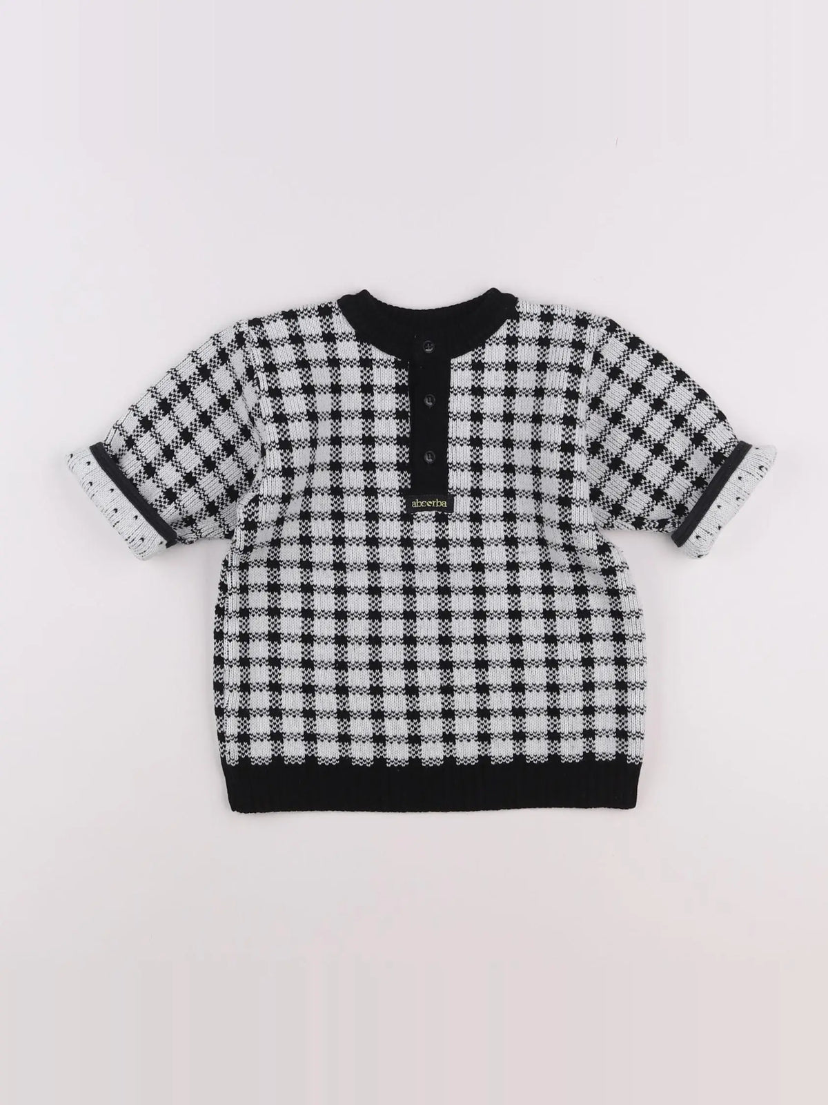 Absorba - pull blanc, noir - 12 mois