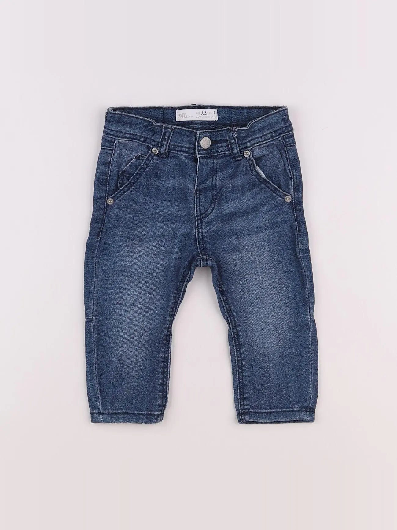 Zara - jean bleu - 6/9 mois