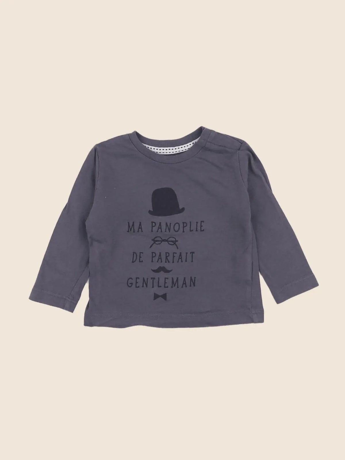 Boutchou - tee-shirt gris - 6 mois