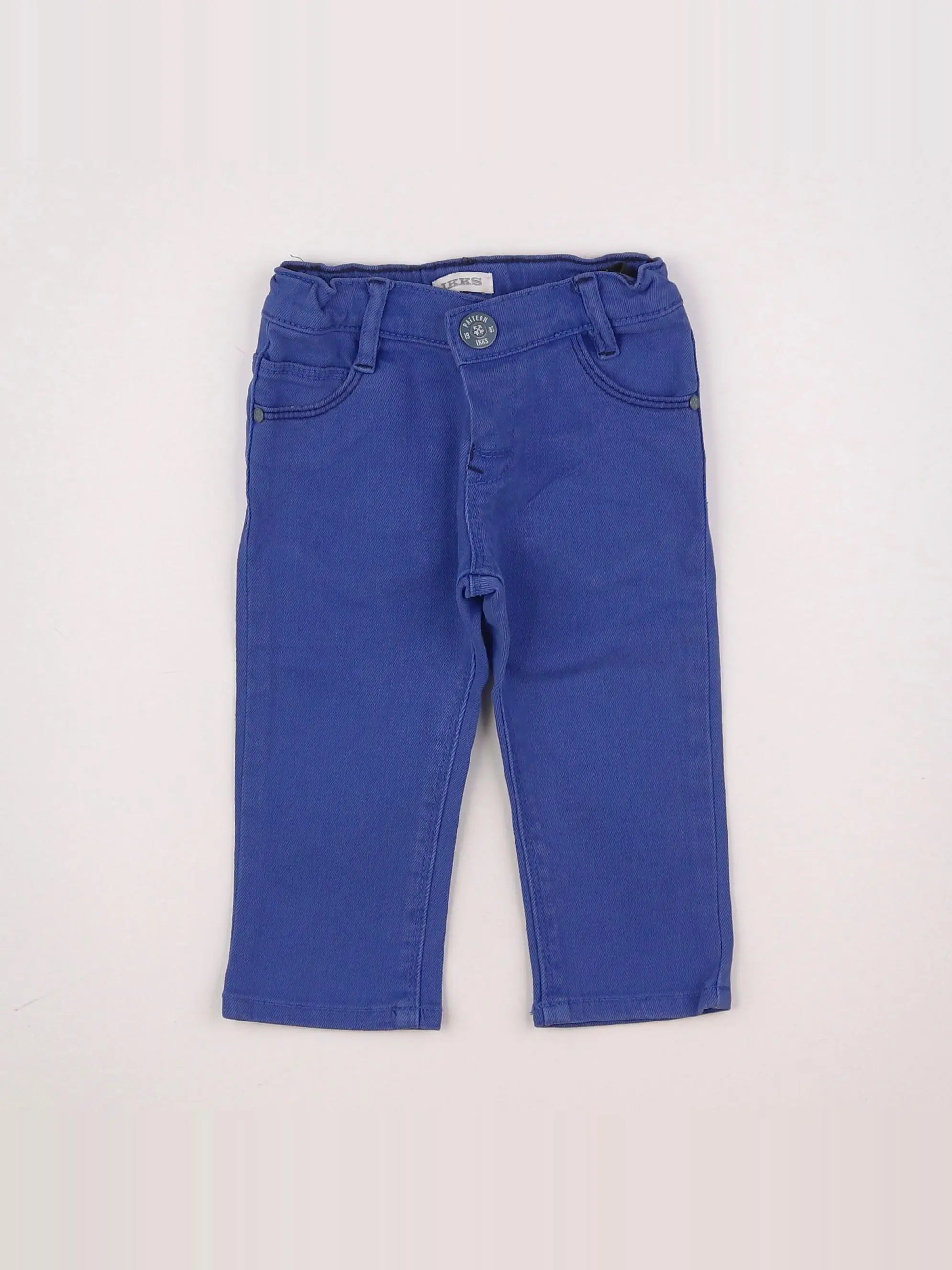 IKKS - pantalon bleu - 12 mois
