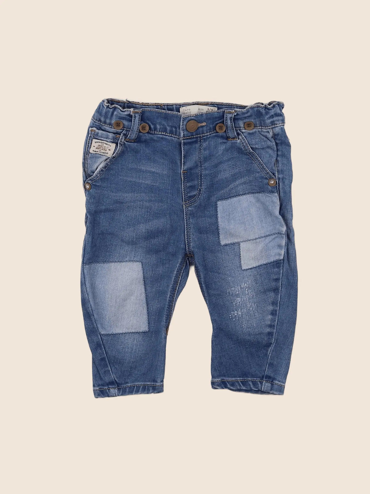 Zara - pantalon bleu - 3/6 mois
