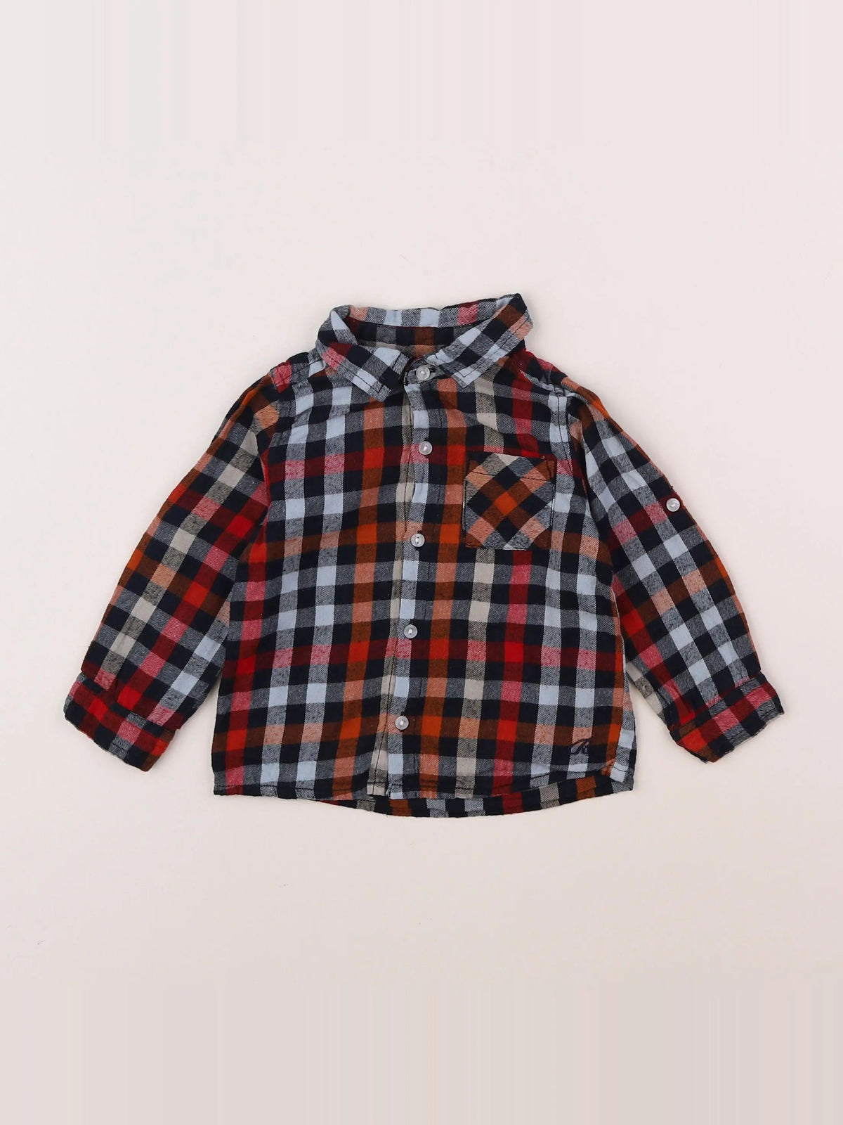 Bouchara - chemise bleu - 12 mois